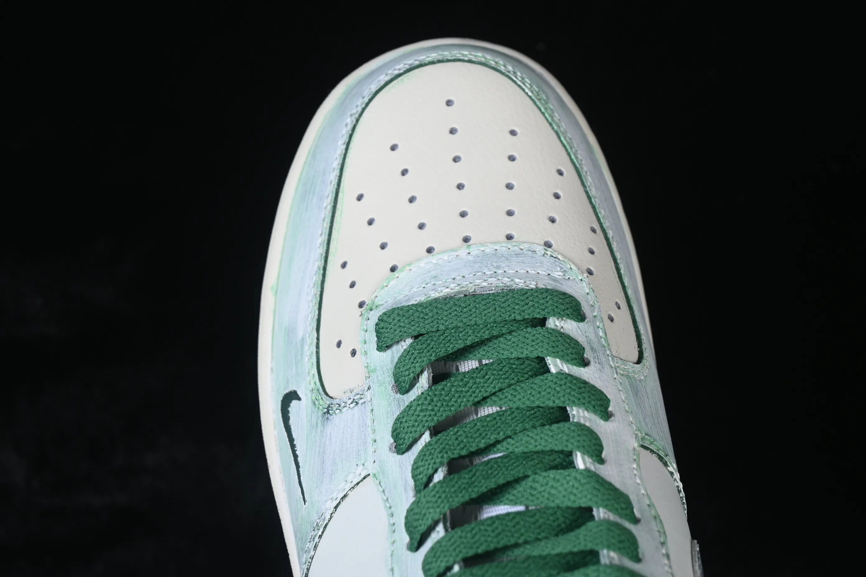 All categories Nk Air Force 1 Air Force series Nk Air Force 1 Low Air Force low-top Nike Air Force 1'07 Low "Bamboo In Ink Wash" Hand-painted graffiti Green bamboo ink rhyme Air Force 1 low-top casual sneakers FB1839-123